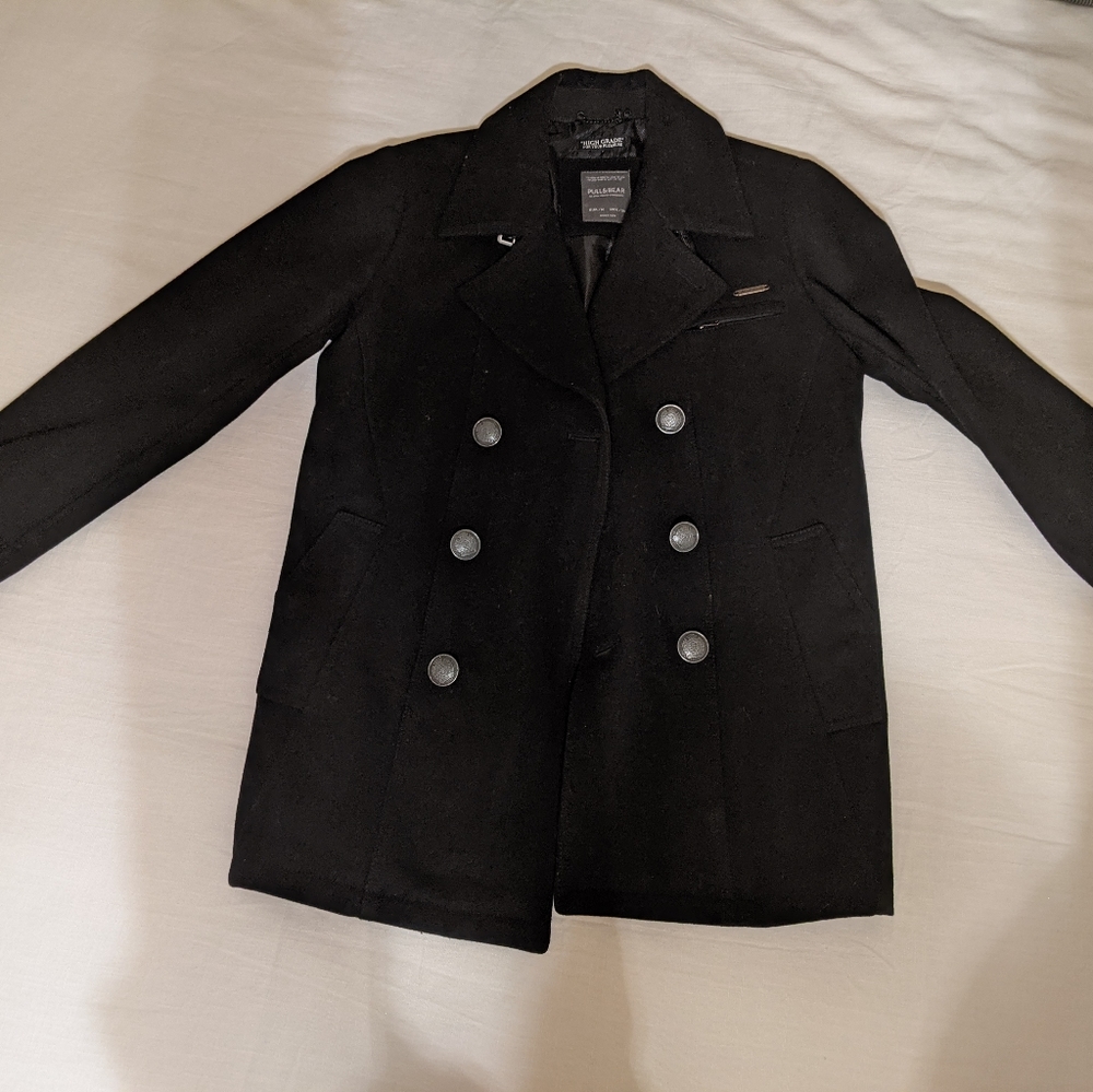 Men's Pull&Bear Pea Coat